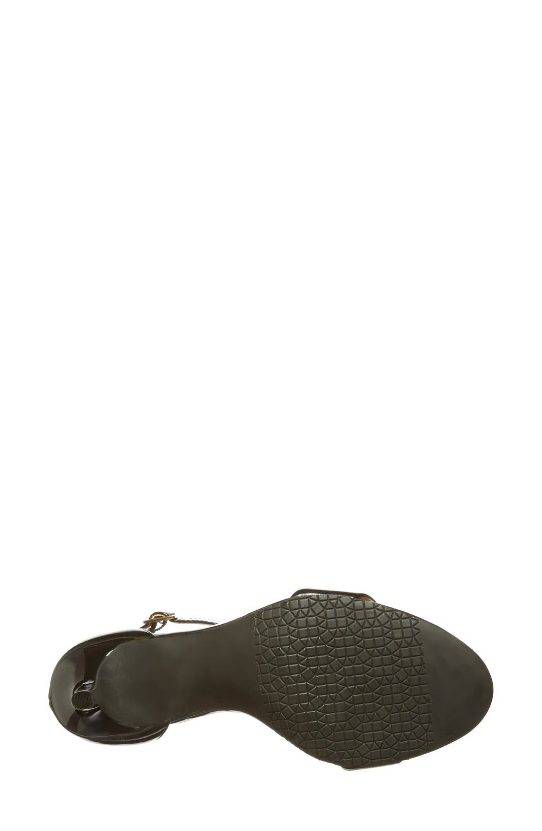 'Luminate' Open Toe Dress Sandal, Alternate, color, BLACK PATENT