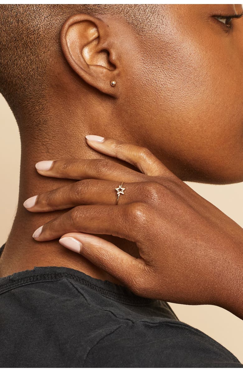 Oradina 14K Yellow Gold Star of the Show Ring, Alternate, color, Yellow Gold