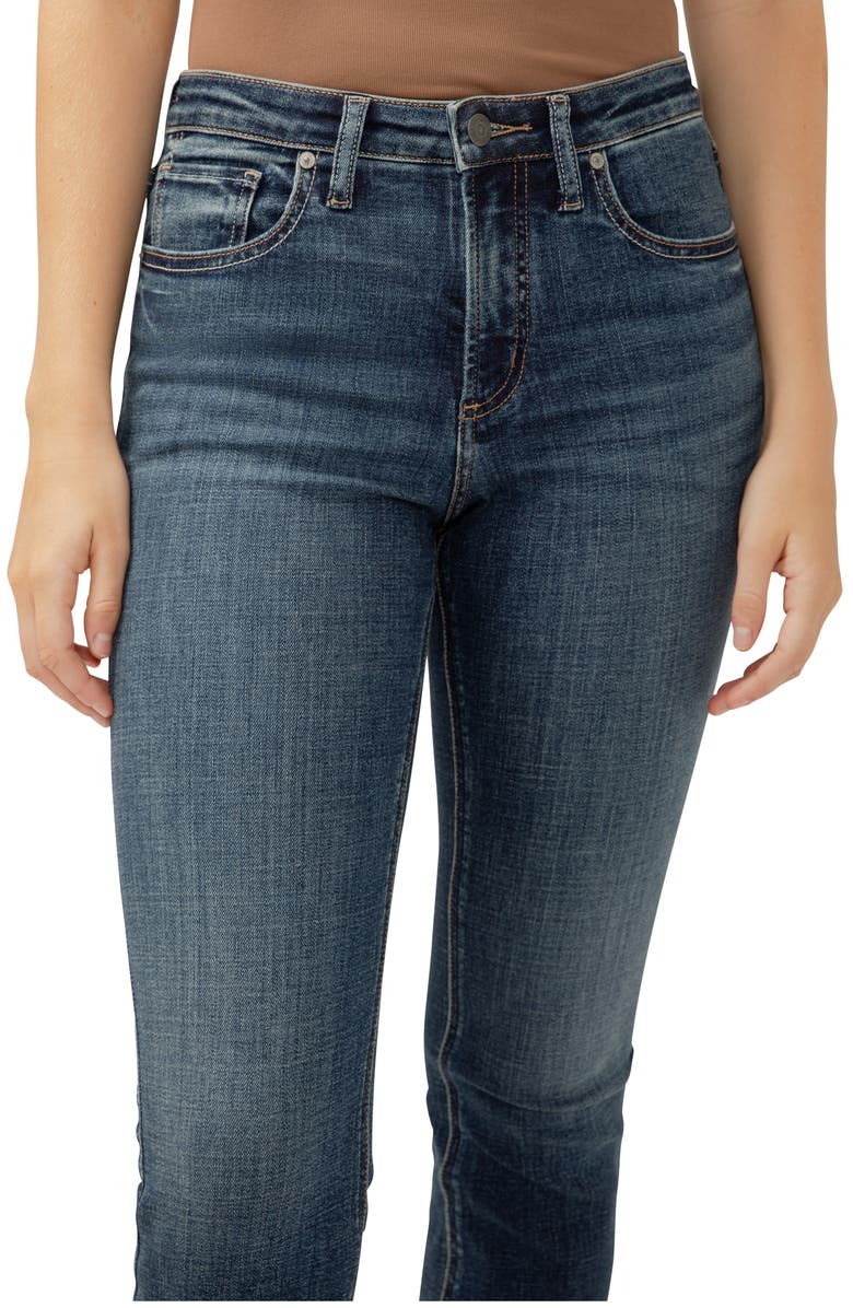 Silver Jeans Co. Most Wanted Mid Rise Ankle Straight Leg Jeans, Alternate, color, Indigo