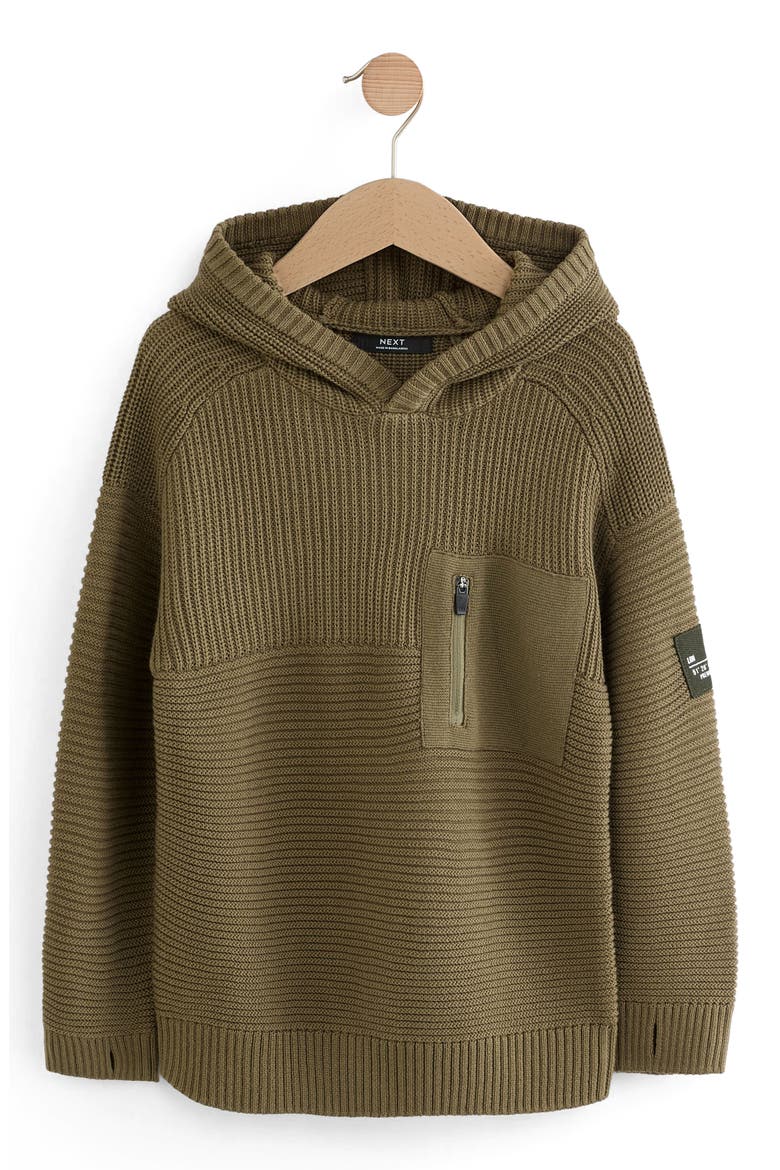 Kids' Sweater Hoodie, Main, color, GREEN