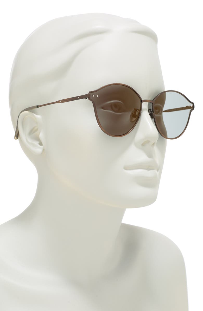 Bottega Veneta 62mm Round Sunglasses, Alternate, color,