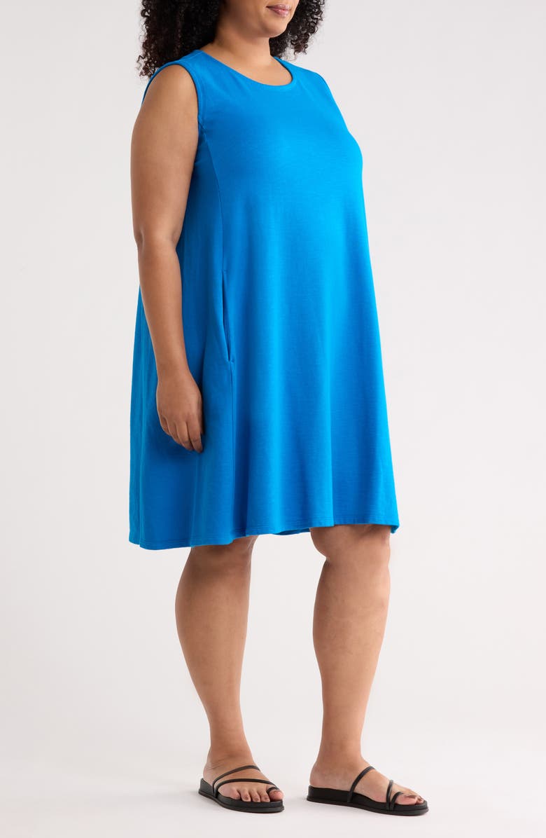 Eileen Fisher Sleeveless Organic Cotton A-Line Dress, Alternate, color,