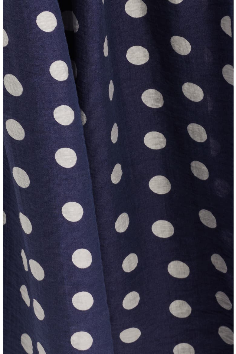 Dot Sleeveless Midi Dress, Alternate, color, NAVY MULTI