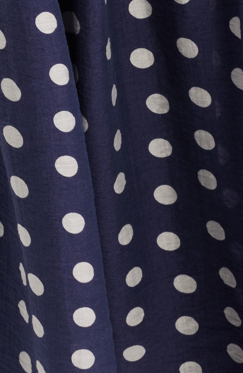 Julia Jordan Dot Sleeveless Midi Dress, Alternate, color, Navy Multi