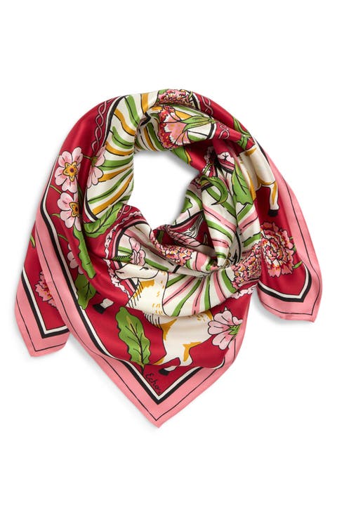 Year of the Goat Silk Square Scarf