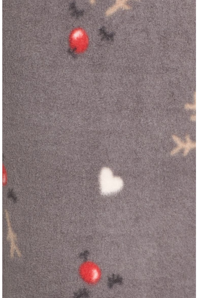 Fleece Pajama Pants, Alternate, color, GREY PAVEMENT RUDOLF