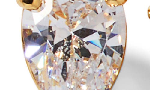 Nadri Everleigh Cubic Zirconia J Hoop Earrings In Gold