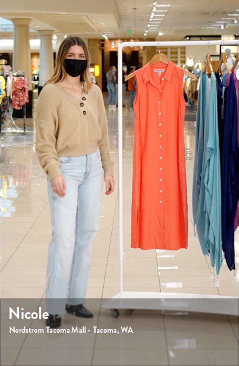 Two Palms Linen Shirtdress, sales video thumbnail