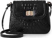 Brahmin Gianna Croc Embossed Leather Crossbody Bag