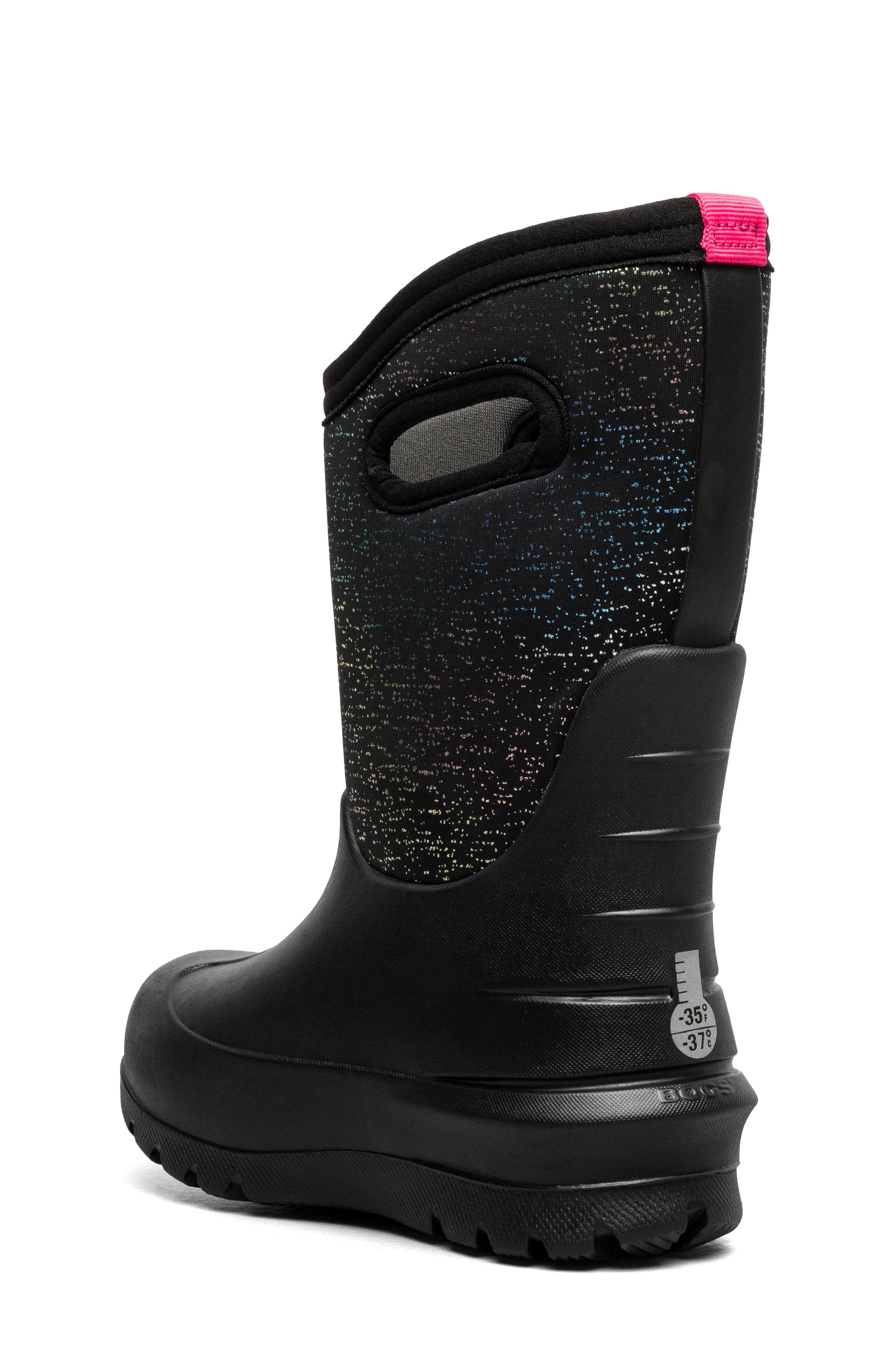 Kids' Neo-Classic Metallic Waterproof Boot, Alternate, color, BLK MULTI