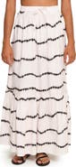 The Lulo Project Crustacean Stretch Cotton Maxi Skirt