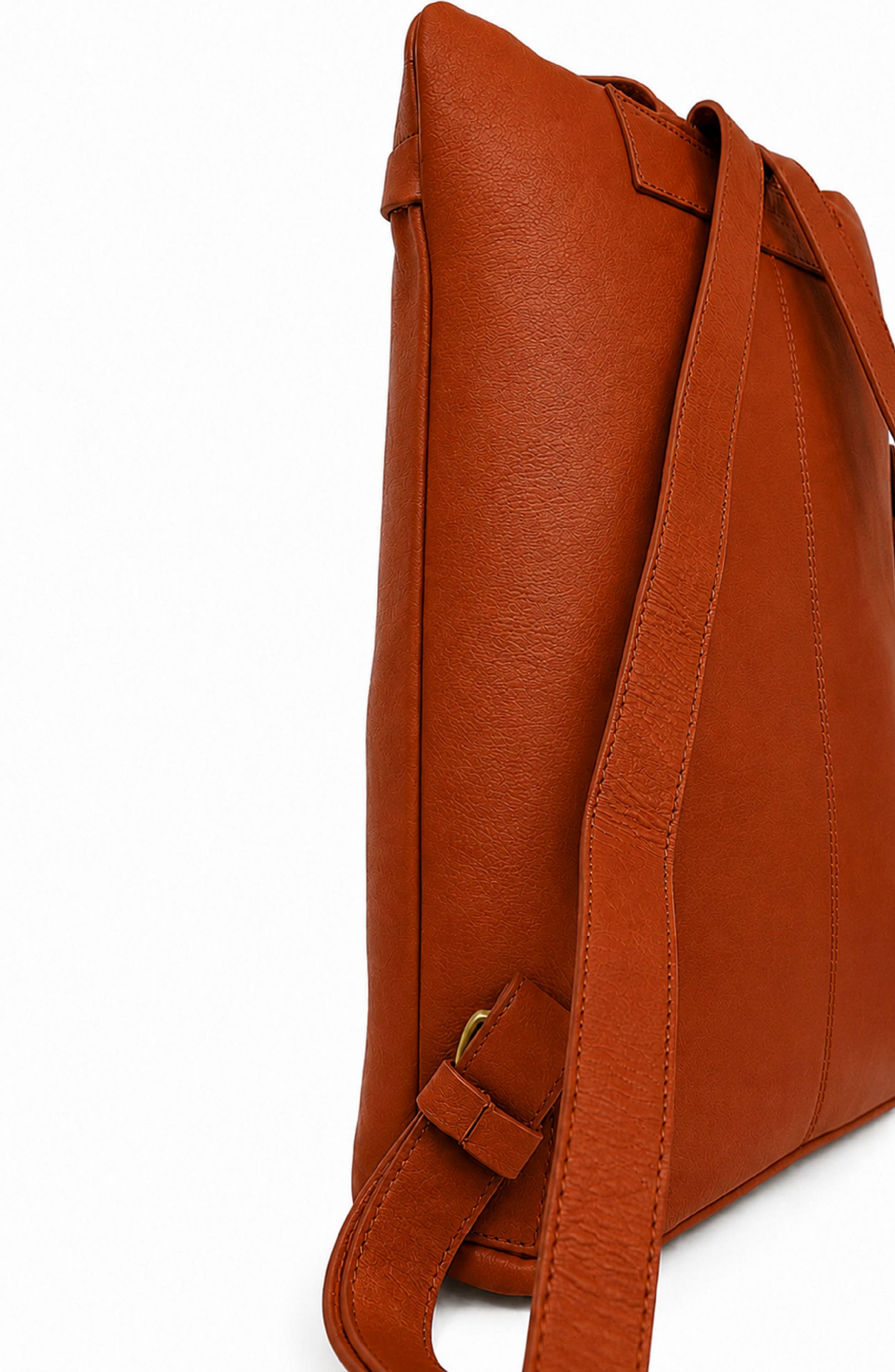 Willow Leather Backpack, Alternate, color, RUST