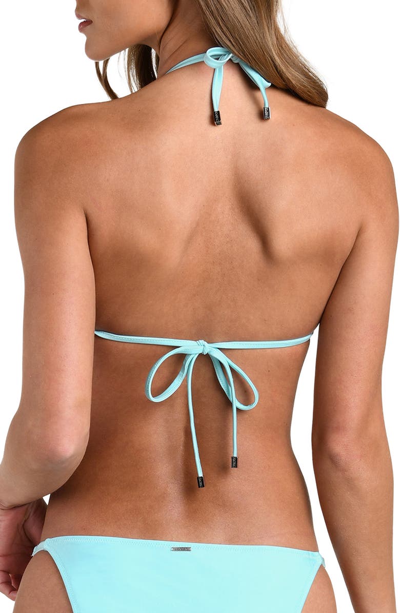 L'AGENCE Annabell Ring Underwire Bikini Top, Alternate, color, Ice Blue