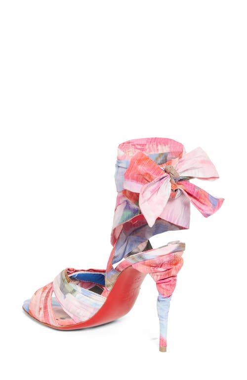 Christian Louboutin Affabula Ankle Wrap Sandal In Multi