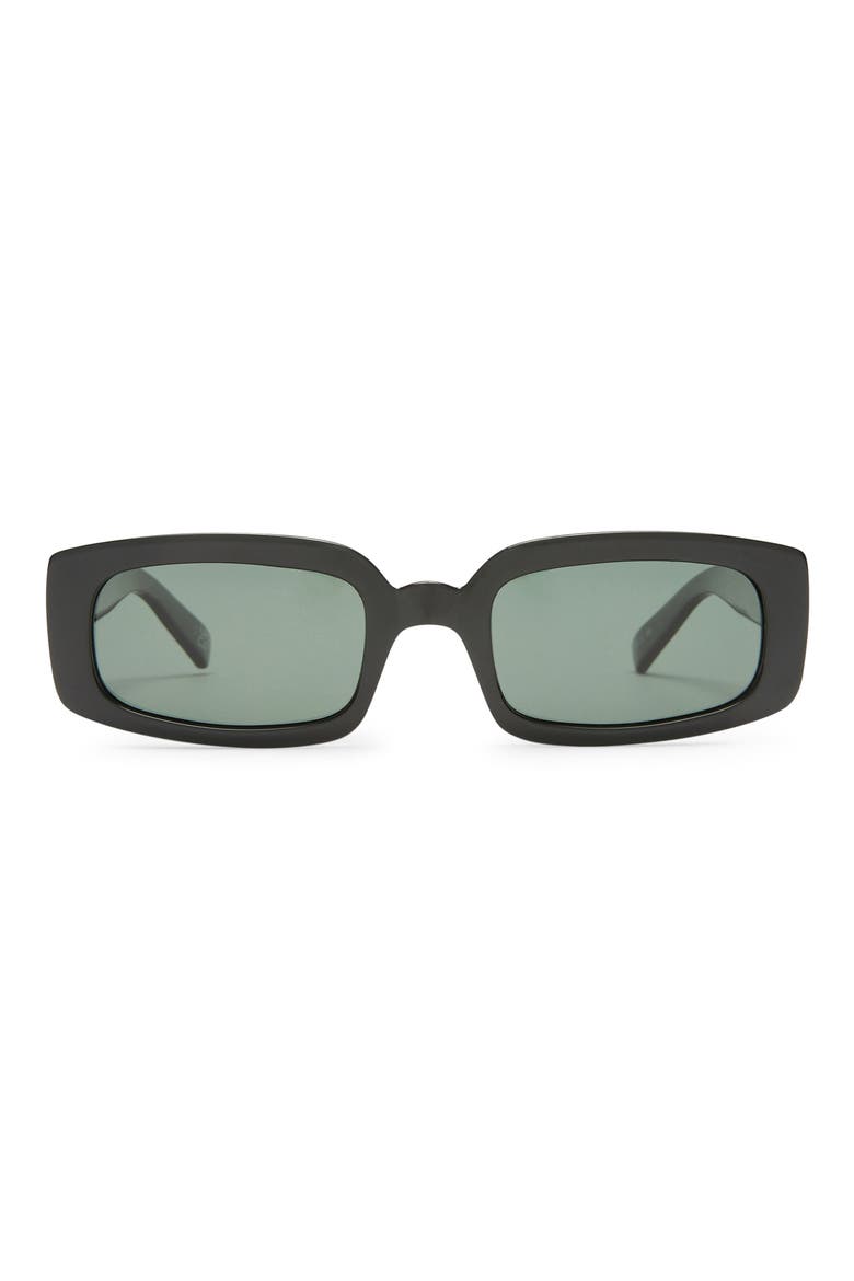 Dynamite 52mm Polarized Rectangular Sunglasses, Main, color, BLACK/ KHAKI MONO POL