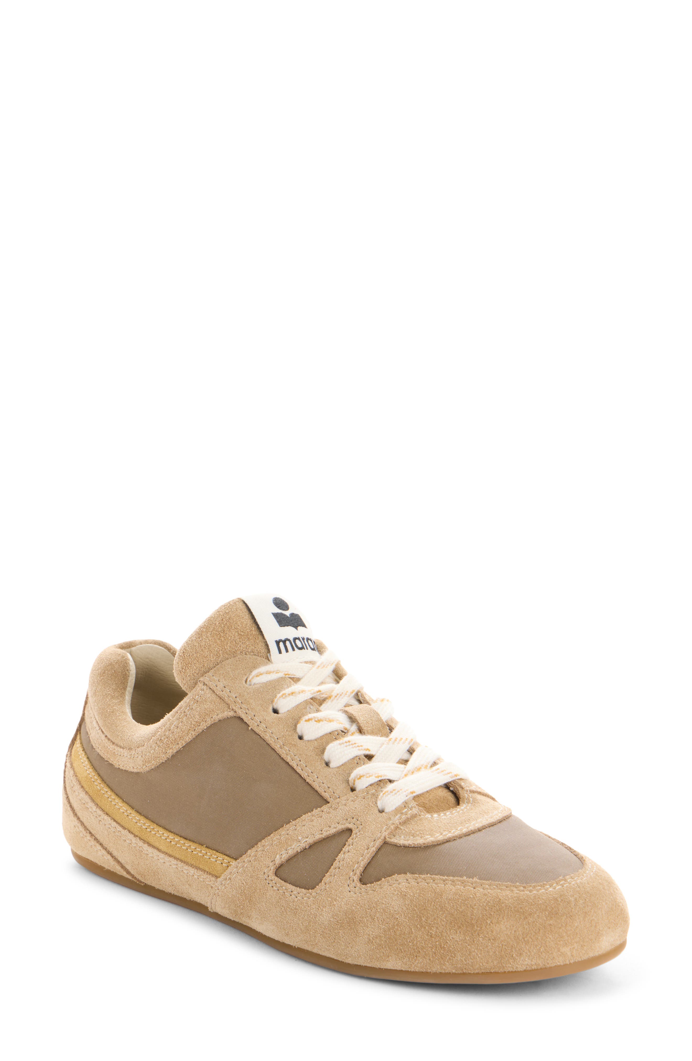 Isabel Marant Senny Low Top Sneaker, Main, color, 67Ki Khaki