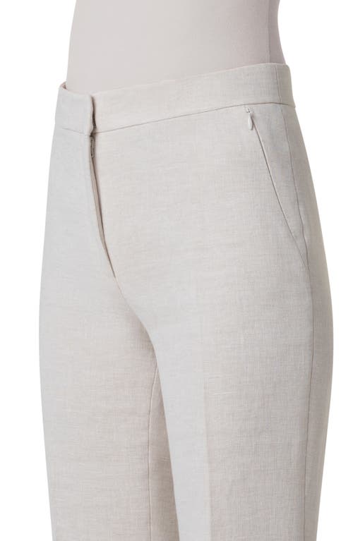 Akris Wide Leg Gabardine Pants In Greige