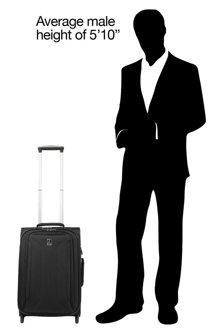 Pilot Air™ 2 22" Expandable Carry-on Spinner Luggage, Alternate, color, BLACK