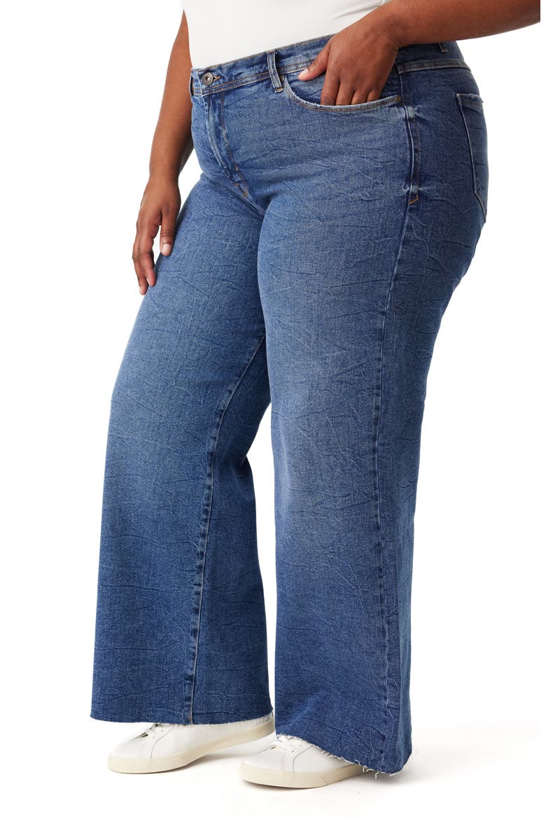 Kaya High Waist Wide Leg Jeans, Alternate, color, MELBOURNE