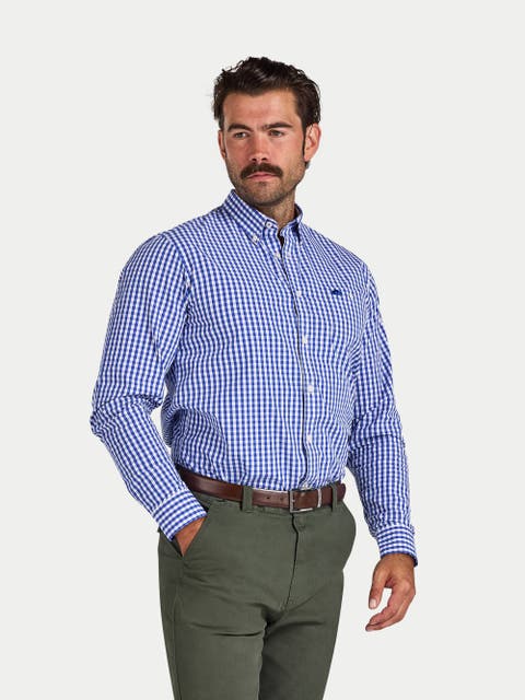 Classic Long Sleeve Gingham Shirt