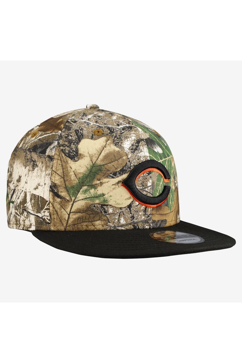 Men's New Era Camo Cincinnati Reds Realtree Orange Pop 9FIFTY Snapback Hat, Alternate, color, Camo