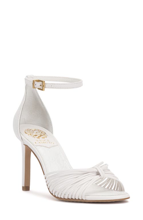 Vince Camuto Blaine Ankle Strap Sandal In Bianco