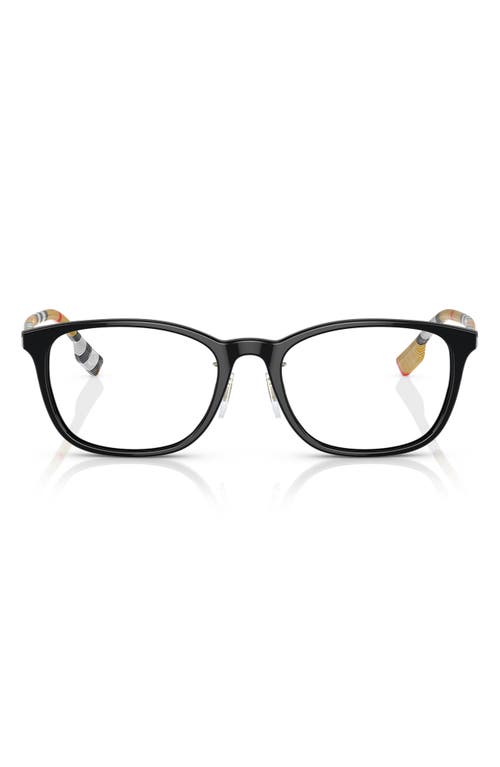 Burberry 53mm Rectangular Optical Glasses In Brown