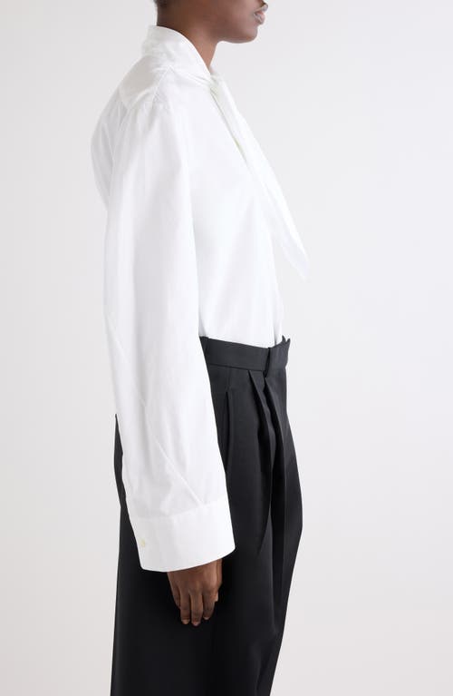 Givenchy Small Bow Button-up Shirt In White