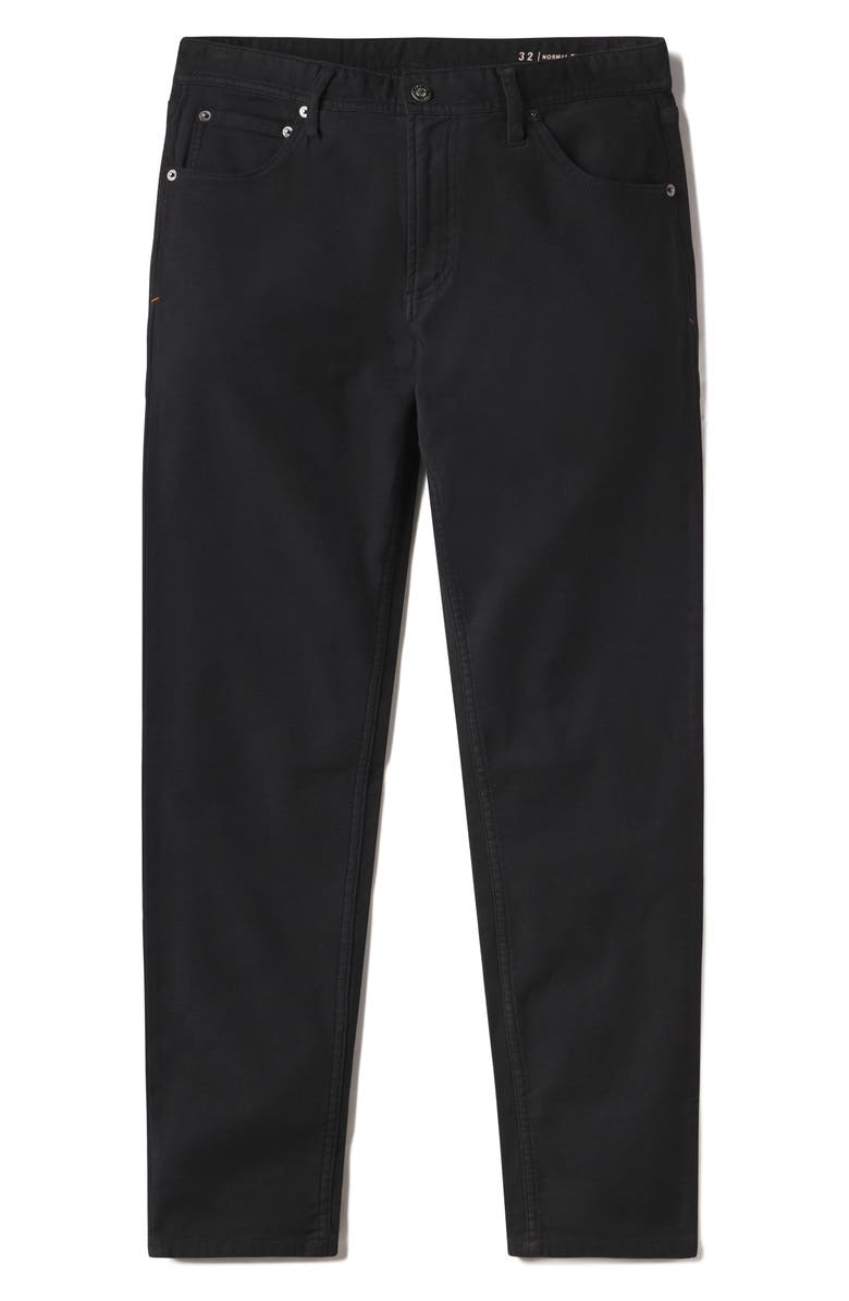 The Normal Brand Comfort Terry Five-Pocket Tailored Fit Pants, Alternate, color, Black