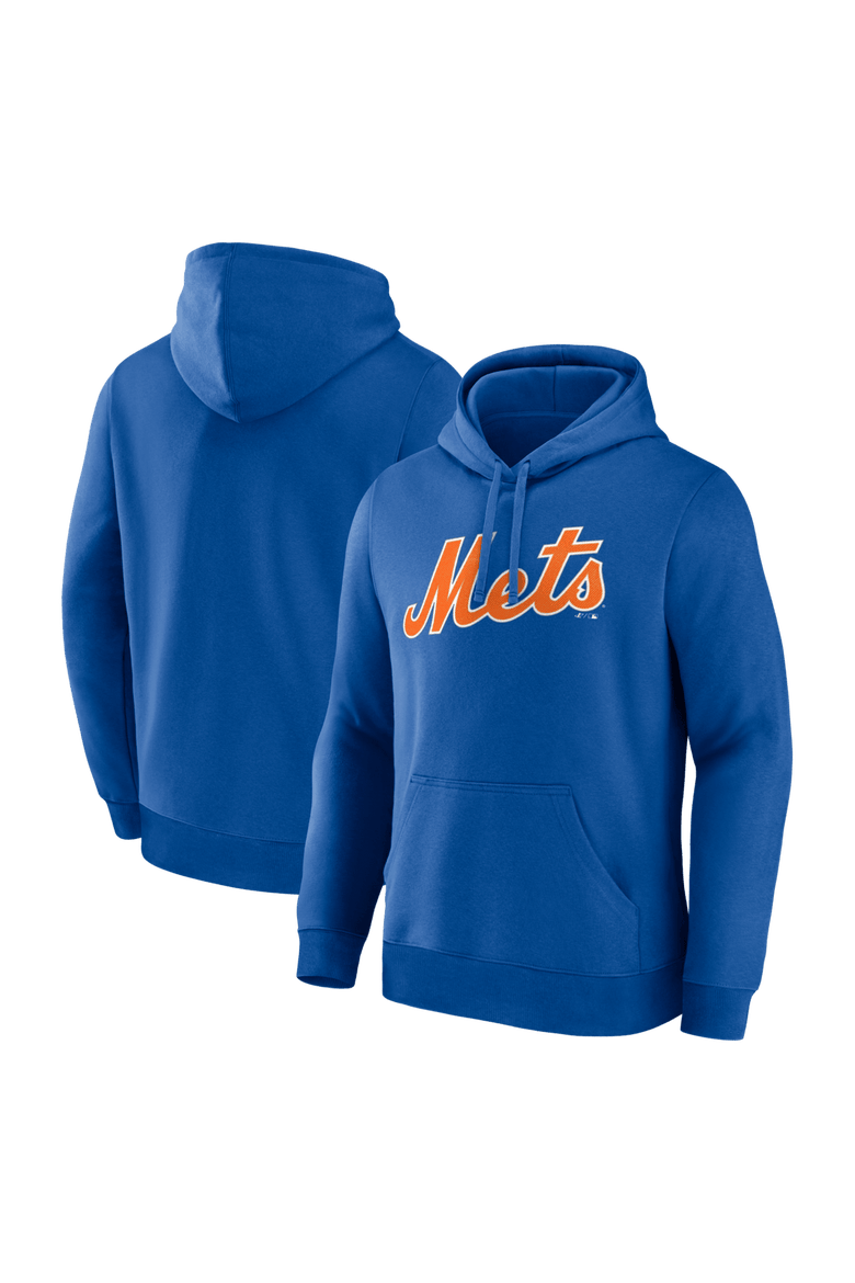 Men's Logo Athletic Royal New York Mets Wordmark Hoodie, Main, color, Royal