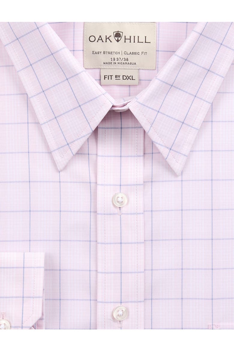 Big & Tall Plaid Dress Shirt, Alternate, color, PINK