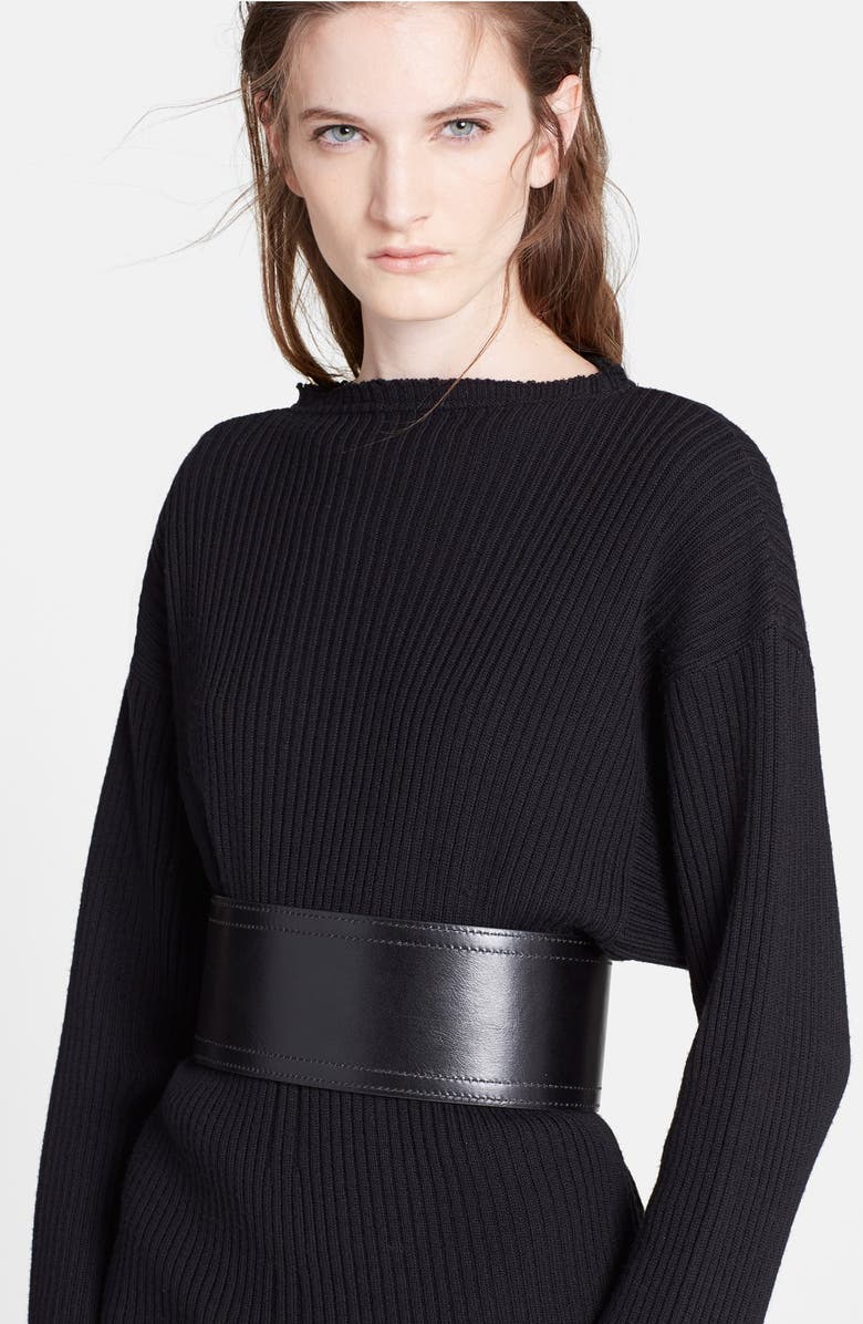 Marni Leather Belt, Main, color, 