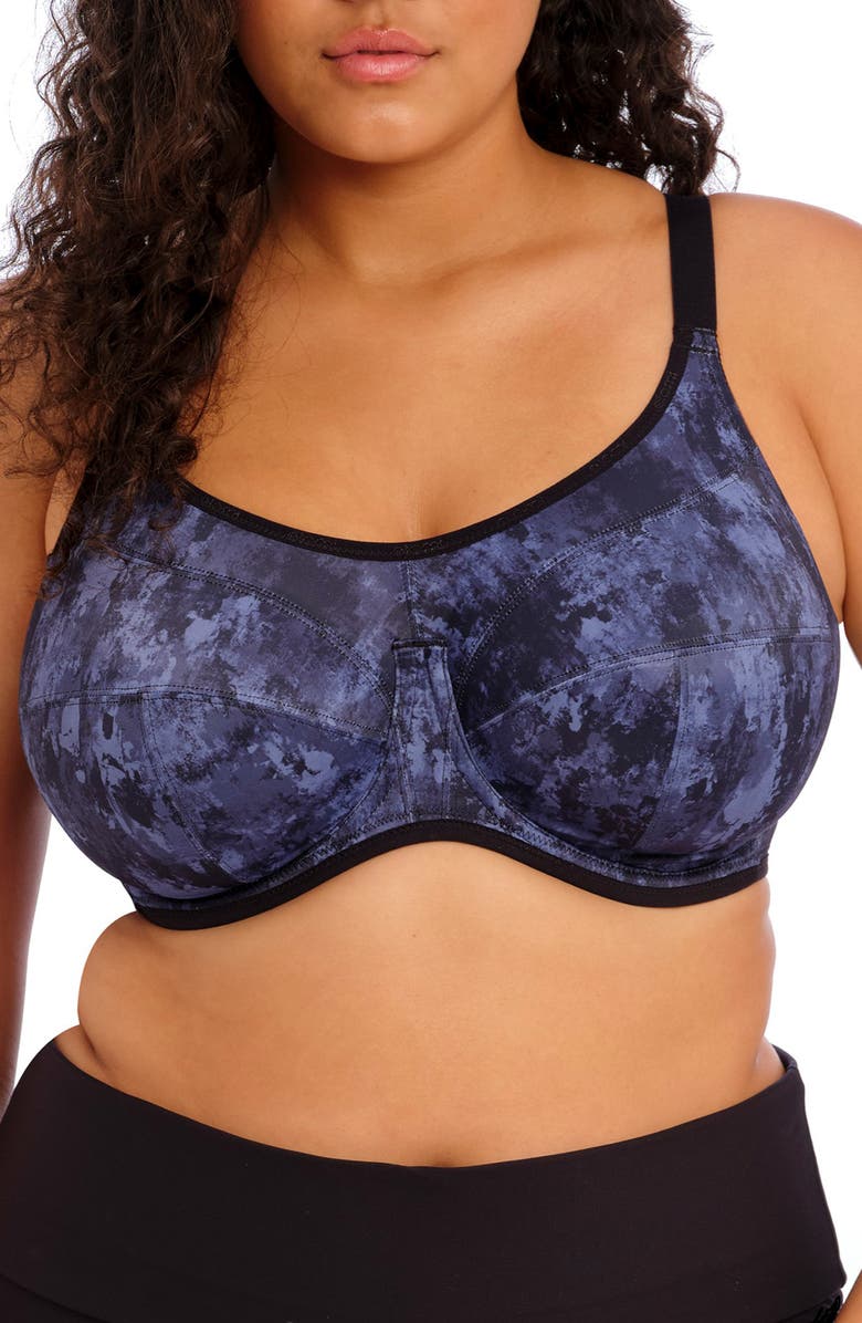 Elomi Underwire Sports Bra, Main, color, Stormy Haze