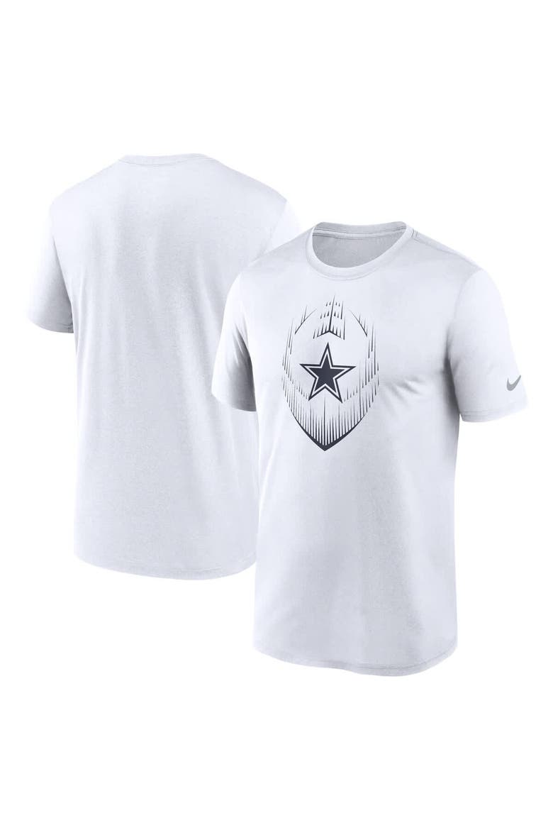 Men's Nike White Dallas Cowboys Primetime Legend Icon Performance T-Shirt, Alternate, color, White