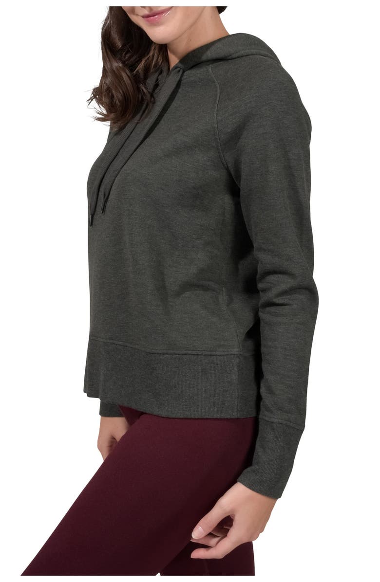 90 DEGREE BY REFLEX Butter Hoodie Long Sleeve Top, Alternate, color, 