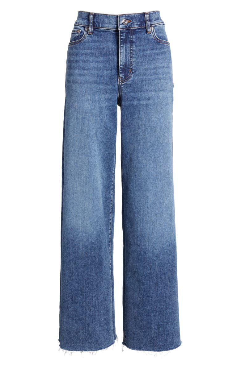 Le Slim Raw Hem Palazzo Jeans