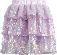 Lola + The Boys Iridescent Shimmer Sequin Skirt