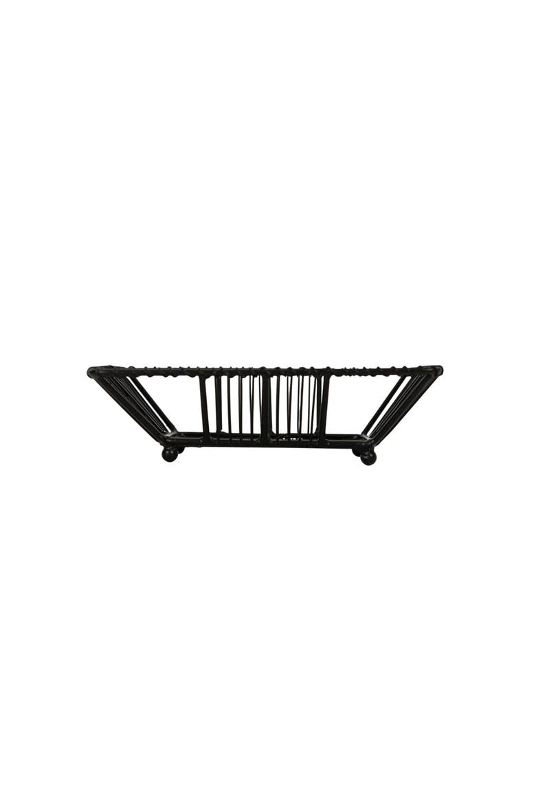 Wire Soap Dish Black Metal, Main, color, Black
