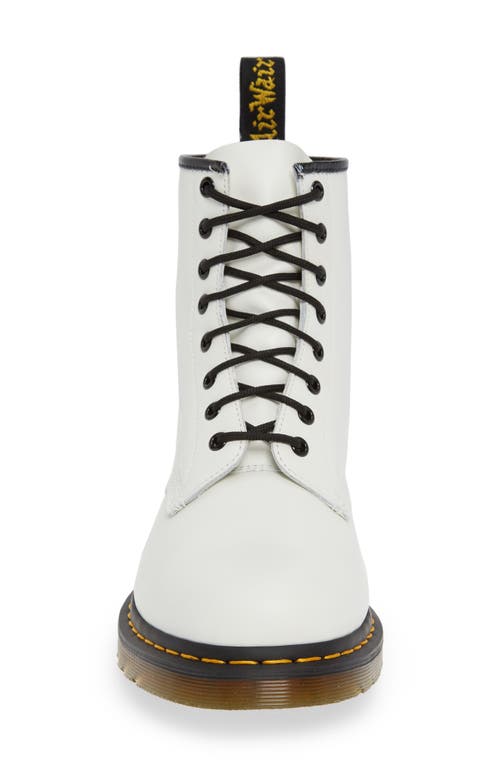 Dr. Martens' Dr. Martens 1460 Smooth Leather Lace Up Boot 'white'