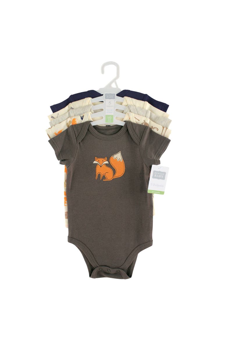 Cotton 3-Piece Bodysuit Set, Alternate, color, Forest 10-Piece