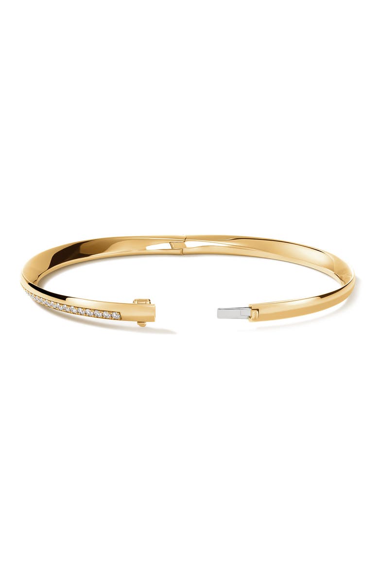 Barre Pavé Diamond Bangle, Alternate, color, YELLOW GOLD/ DIAMOND