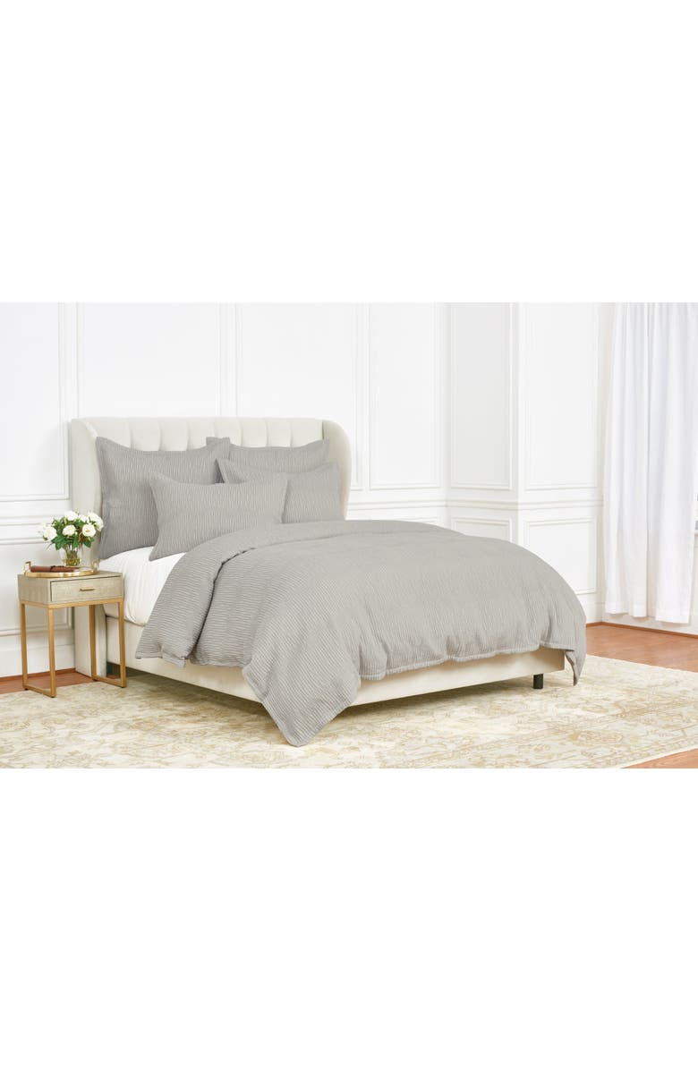 ELISABETH YORK Simone Ash 100% Cotton Standard Sham 20" x 26", Alternate, color, Gray