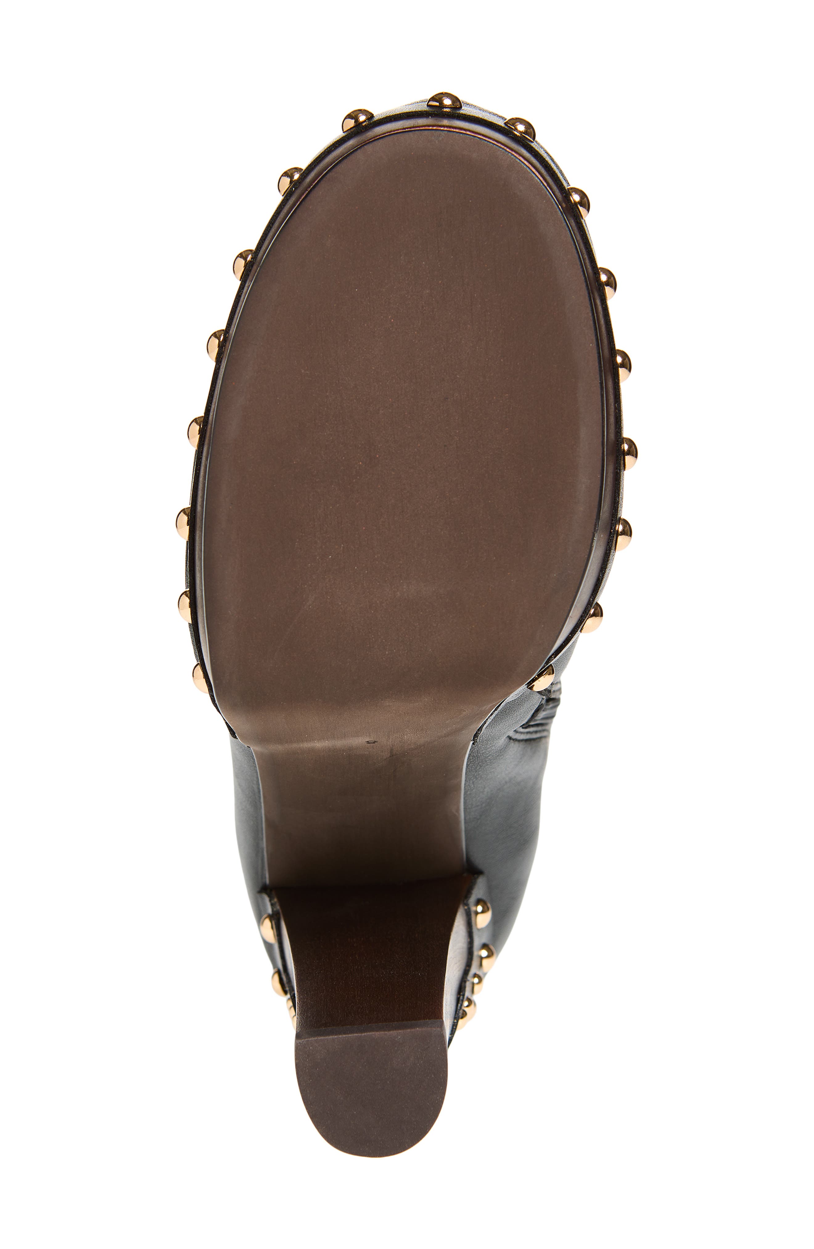 Jeffrey Campbell Kamari Knee High Platform Boot, Alternate, color, Black Gold