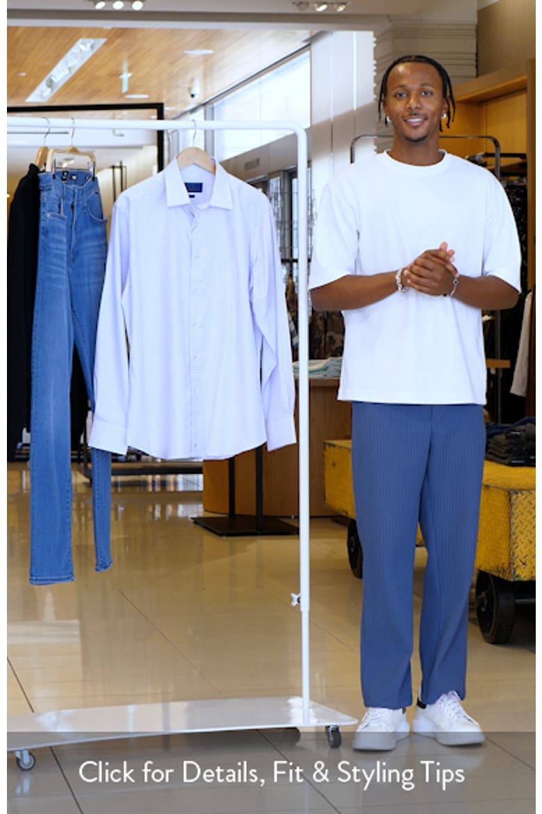 Trim Fit Twill Check Dress Shirt video
