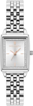 Olivia Burton Classics Rectangular Bracelet Watch, 20mm