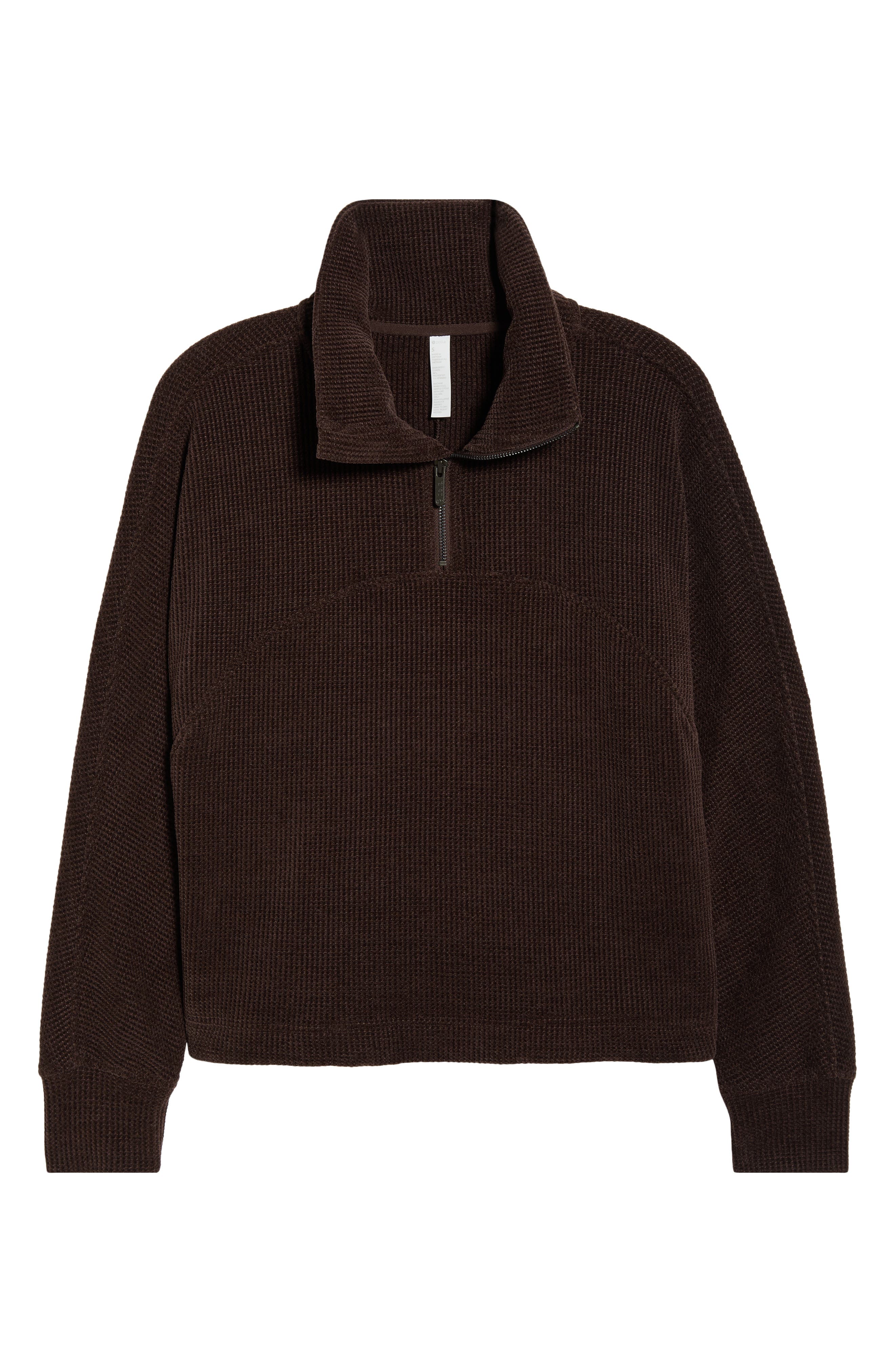 Zella Half Zip Waffle Stitch Sweatshirt (Women) | Nordstrom