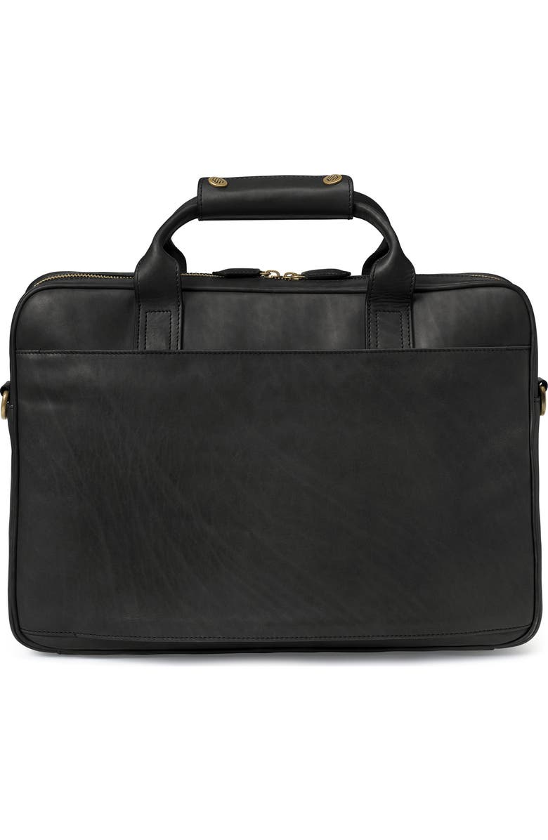 Johnston & Murphy Rhodes Leather Briefcase, Alternate, color, Black Full Grain