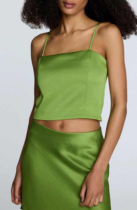 Kenneth Cole Satin Crop Camisole