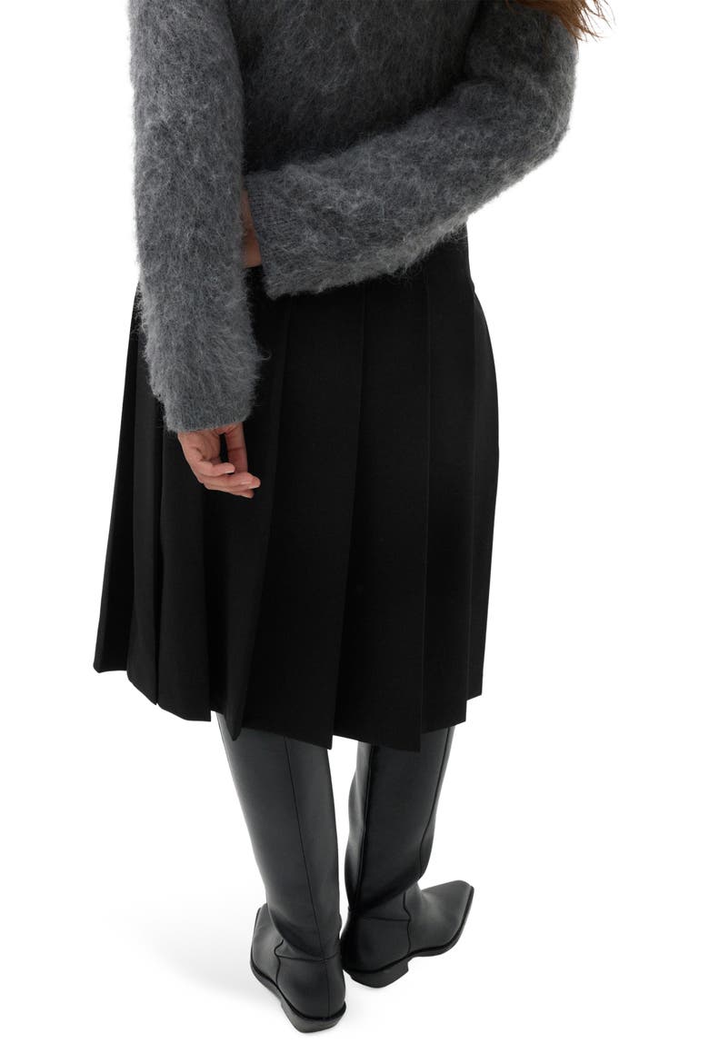 Pleated Skirt, Alternate, color, BLACK