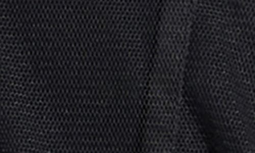 Marcella Lane Mesh Button-up Shirt In Black